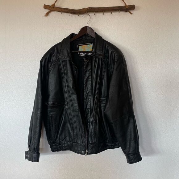 Men’s leather jacket - Picture 1 of 5